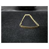 Gold ID Name Bracelet w/Adriana Inscribed