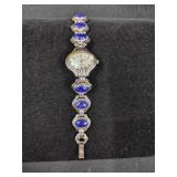 VTG Ladies Reversible Face Avon Watch w/Blue