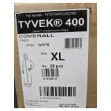 (1) Case DuPont Tyvek Coverall Sz XL