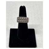 VTG Silver Dot Ring Size 7