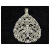 Premiere Designs Teardrop Pendant Rhinestones