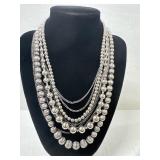 Premier Designs 16" Silvertone (9) Chain