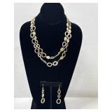 Premier Designs Riviera Long Gold tone Necklace