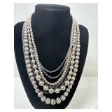 Premier Designs 16" Silvertone (9) Chain
