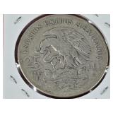 1968 Mexico Silver 25 Pesos Olympics Coin