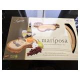 NIB Mariposa Wine & Cheese Board Set