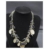 Premier Designs Coin Fringe Bib Necklace Ethnic