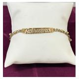 8" 10K Gold ID Plate Bracelet