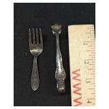 International, Sterling Small Fork & Tongs