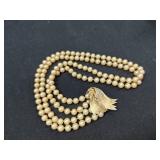 Vintage Vendome Faux Double Strand Pearl Necklace