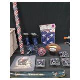 Texans Desk Items, Tumblers, American Flags