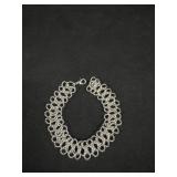 Silver Tone Bracelet 7"