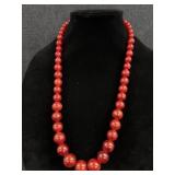 Red Beaded Womenï¿½s Necklace