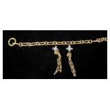 Toggle Bracelet & Earrings