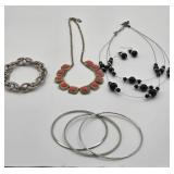 (4) Bracelets, (2) Necklaces + (1) Pr Earrings