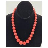 Red Semi-Precious Red Stone Necklace