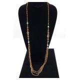 Copper Colored Beaded Necklace