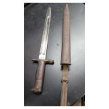 1902 Spanish American War US M1898 Krag Bayonet &