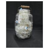 Vintage 3 Gallon Glass Pickle Jar Filled