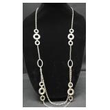 Premier Design Silver Tone Long Layered Chain