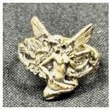 Winged Fairy Ring Silver Tone