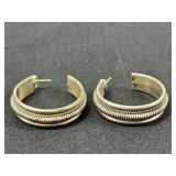 VTG Sterling Earrings 1"