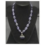 Purple Beaded Necklace