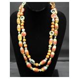 12" Beautiful Earth Tone Beaded Necklace