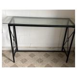 40"x14"x30" Console Glass Table