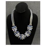 Wired Blue Womenï¿½s Beaded Necklace