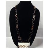 Premier Designs Copper Tone Geometric 20"