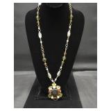 17" Vintage Beaded Necklace Made in West Germany