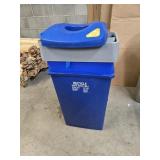(3) Grey & Blue Recycle Bins