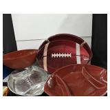 Football SuperBowl Party Platters 18"