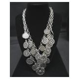 Signed Premire Designed Silver Tone Necklace 3