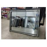 Silver Square Accented Mirror