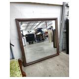 Wooden Square Mirror 37in" X 37in