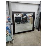 Brown Rectangular Wall Mirror