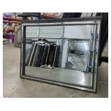 Silver Square Accented Mirror