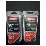 (2) Oregon 20" Chainsaw Chains 3/8"