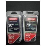 (2) Oregon 20" Chainsaw Chains 3/8"