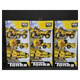 (3) NEW Pkgs of (3) Tonka Metal Movers