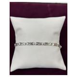 NWT Sterling Silver 7.5" Diamond Cut Bracelet
