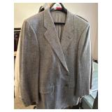 Custom Made Hickey Freeman Suit Jacket Sz 43