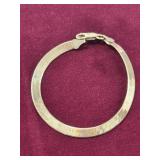 6.5" 925 Italy Silver Herringbone Bracelet