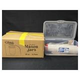 NIB Gling Ware 16oz  Wide Mouth Mason Jars &