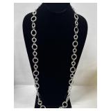 Premier Design Circle Link Long Necklace 18"