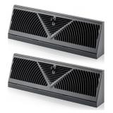 2 Pack Baseboard Register Vent Duct Opening Vent