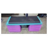 Adjustable yoga stepperobics