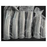(3) Sleeves Clear Plastic Cups
